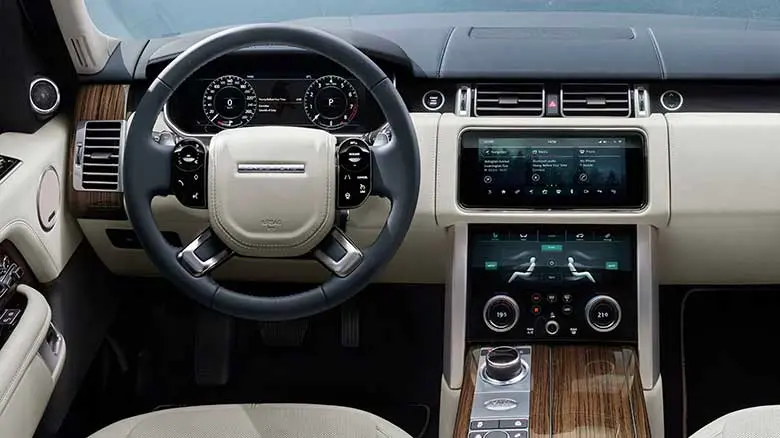 Khoang lái Xe range rover 7 chỗ