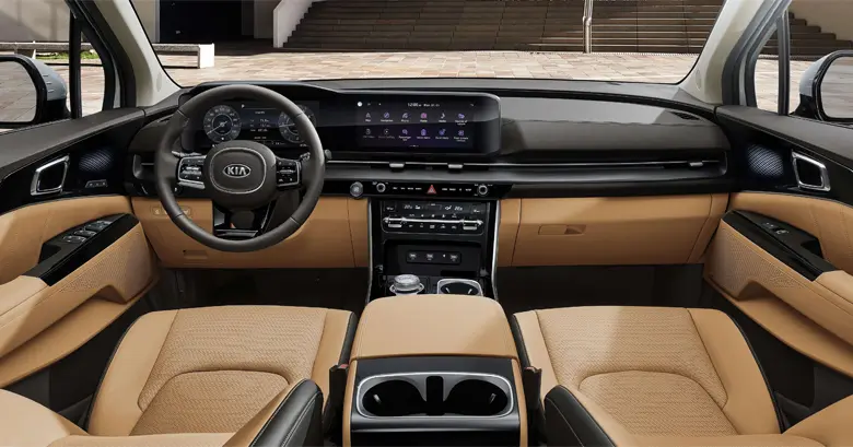 khoang lái Kia sedona 7 chỗ