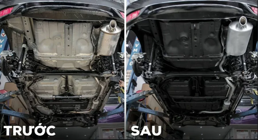 Có nên sơn phủ gầm xe ô tô không