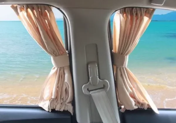 Rèm Vải Che Nắng Ô Tô Có Ray Trượt